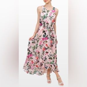 Gorgeous Floral Botanical Maxi Banana Republic Dress!